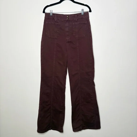 Marine Layer Brown Boot Cut Pants - Picture 2 of 7